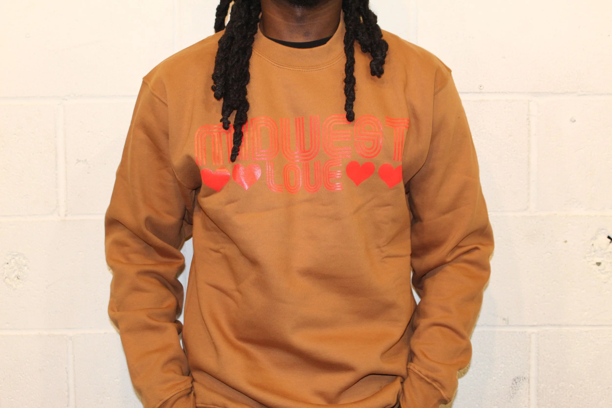 Midwest Love Sweatshirt - CARAMEL