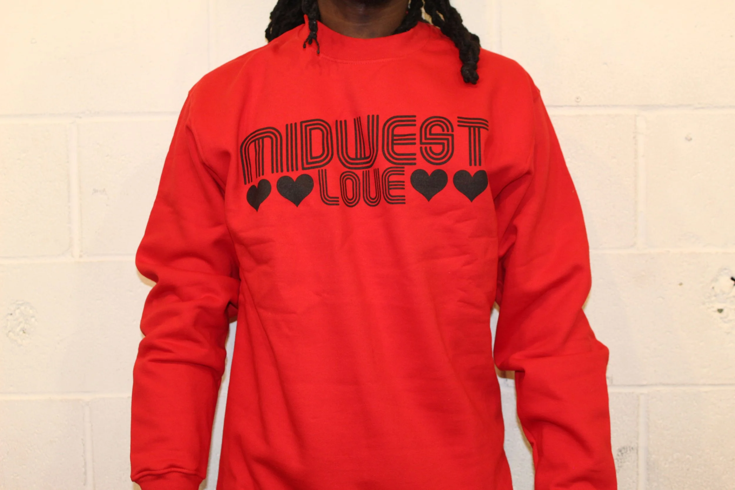 Midwest Love Sweatshirt - RED