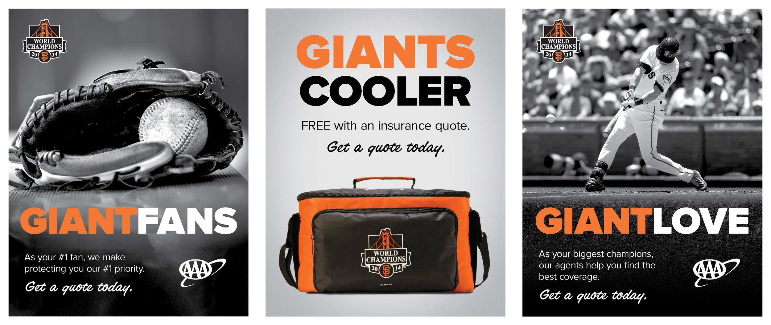 Posters inside AAA branches