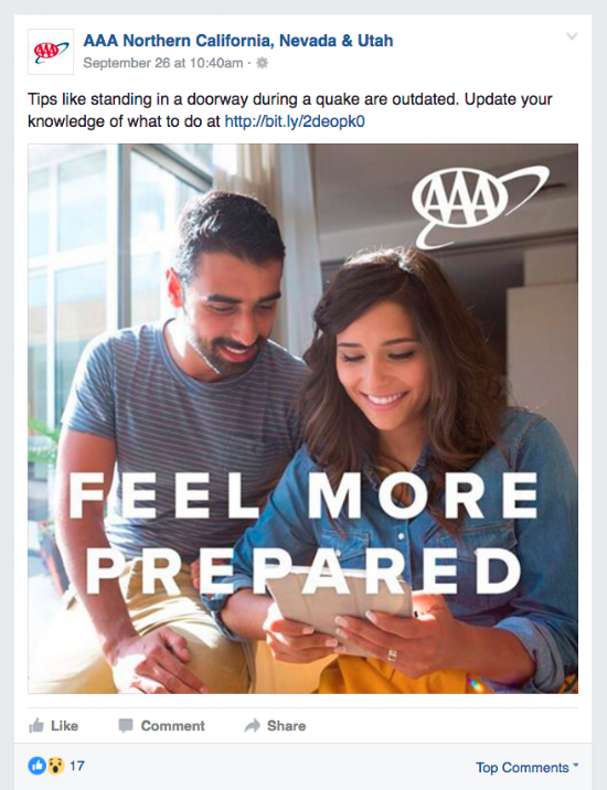 Provided stock photography and copy that's consistent with the AAA brand guidelines.