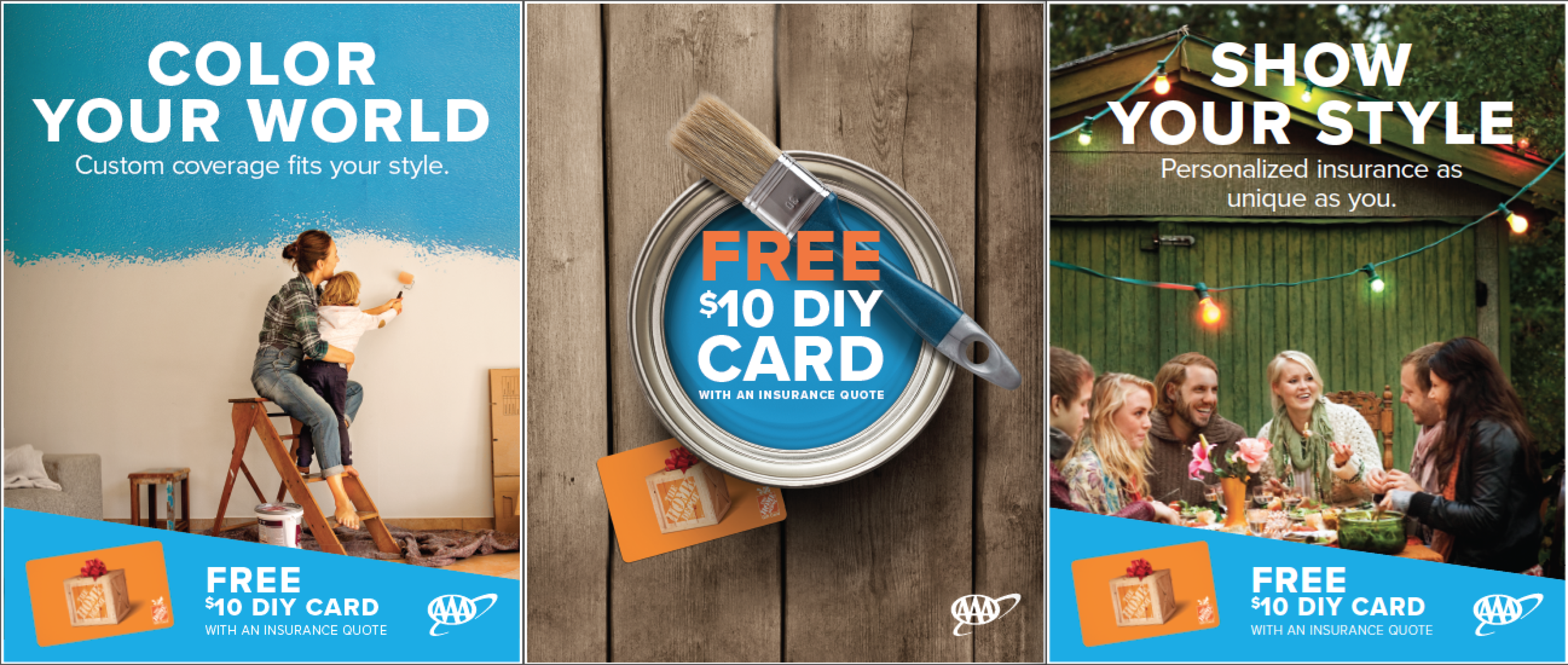 Posters inside AAA branches