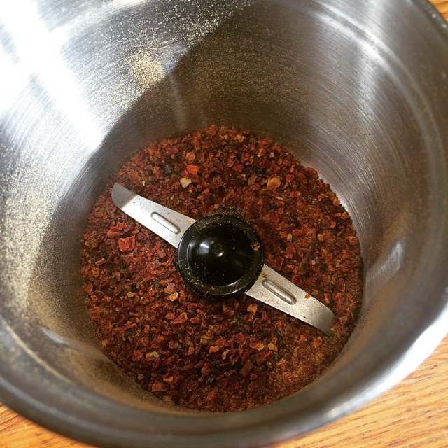 Ground dried rose hips are the easy way to add good quality of vitamin C.