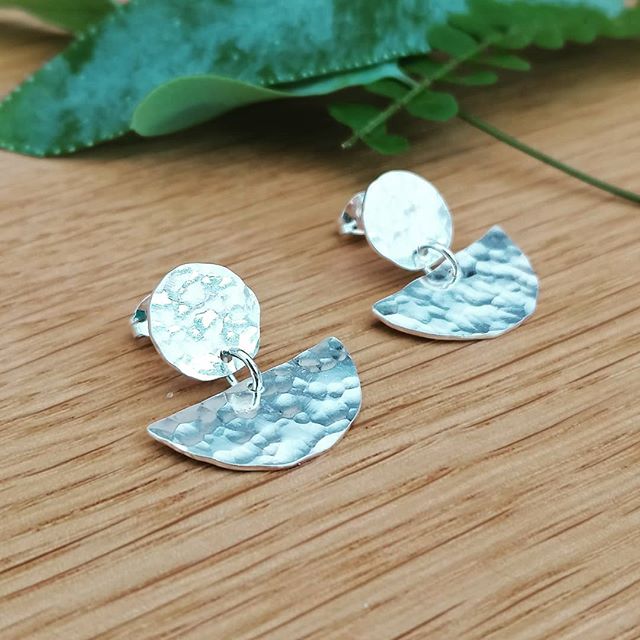 EARRING EDIT | swipe to see a selection of earrings all made from recycled silver | if you want to view the full collection you can find me today @madeinbristolshops Christmas Market @colstonhall until 5pm and tomorrow 10am until 4pm | all available 
