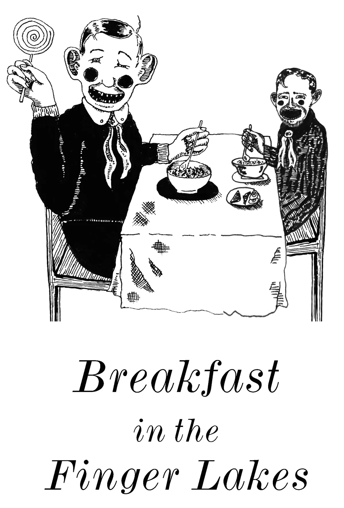 Coffee Label for Green Dragon Cafe, Ithaca, NY