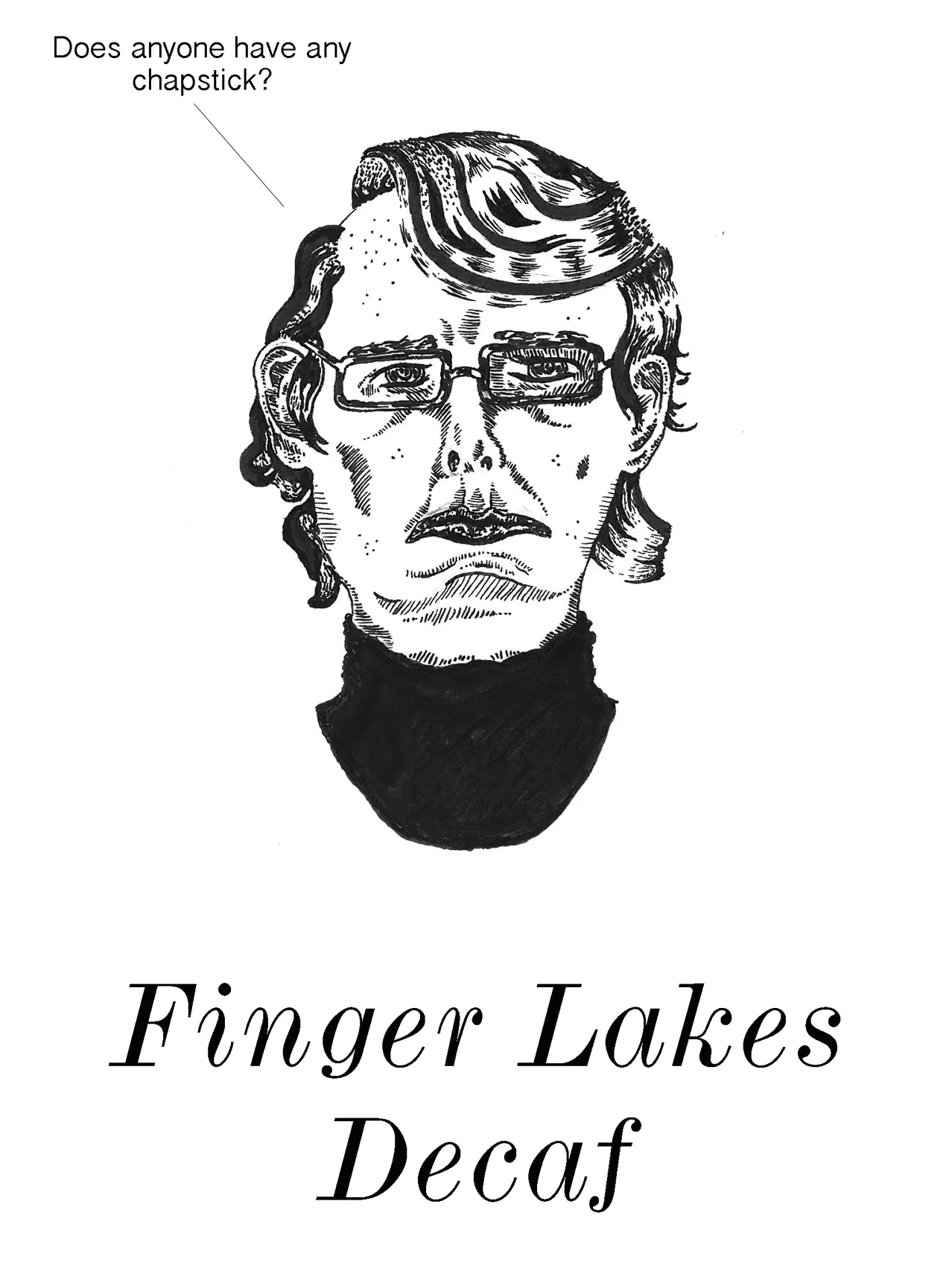 Coffee Label for Green Dragon Cafe, Ithaca, NY