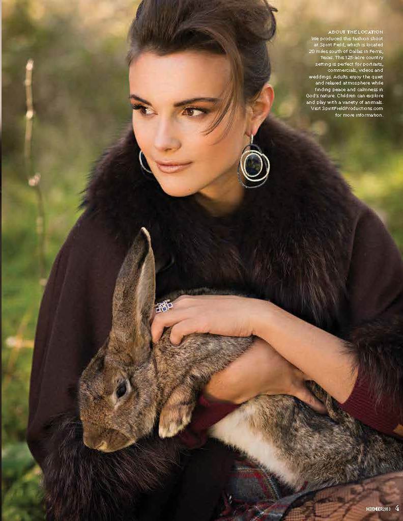 Fashion Editorial On Magazine