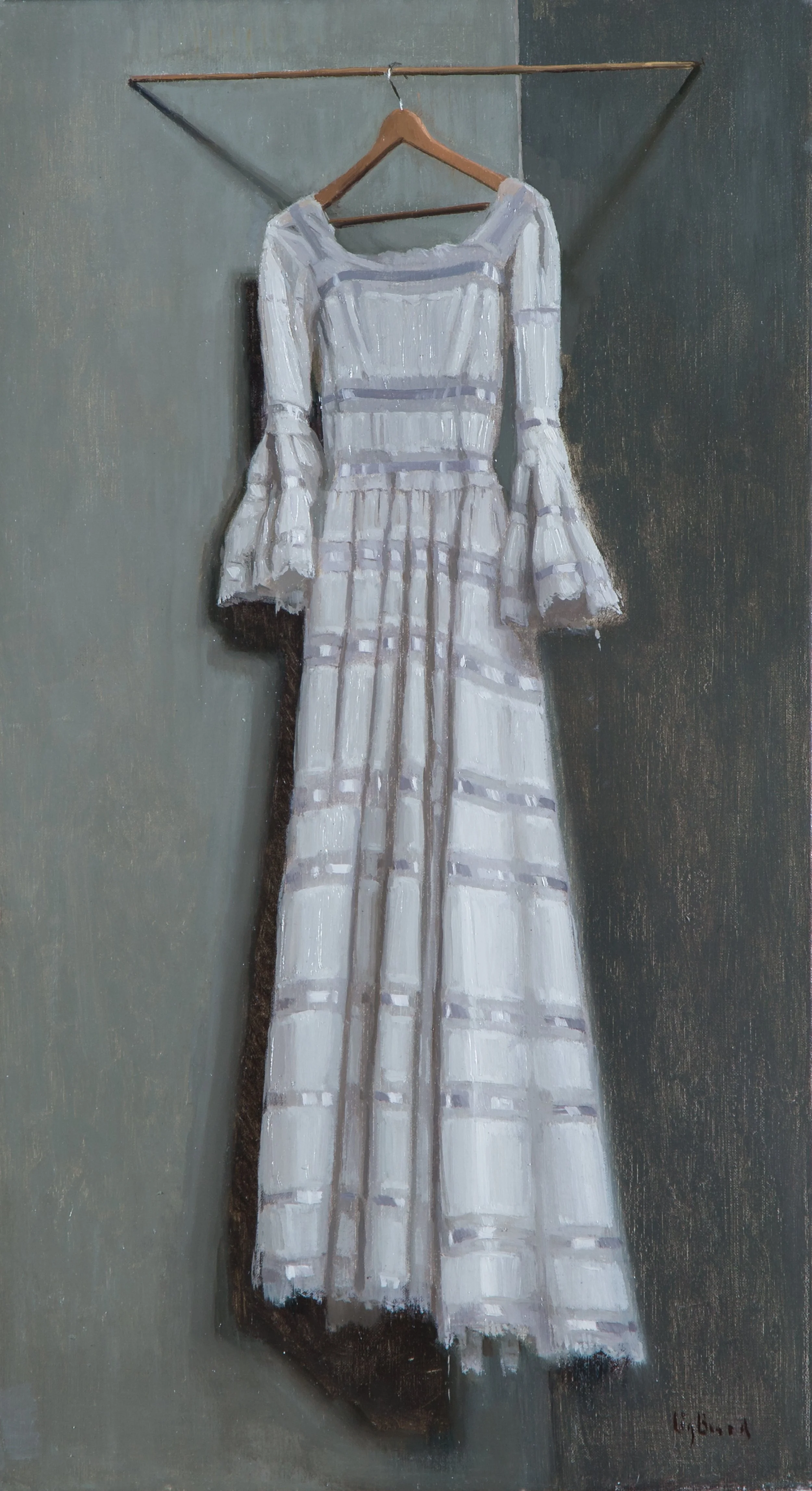 White Dress Hanging 11x20 'Private Collection'