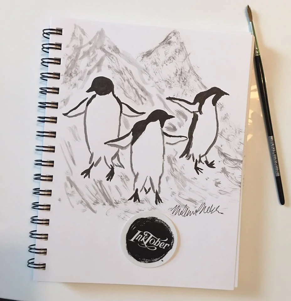 This is Day Two's InkTober creation, inspired by "noisy."
