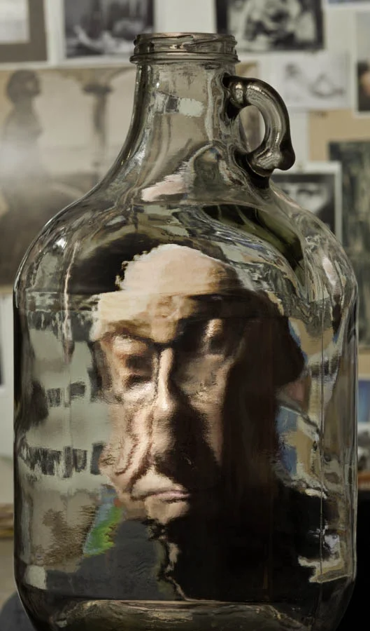 John O'Reilly in his studio, #9 2017, 43" x 25", Pigment print