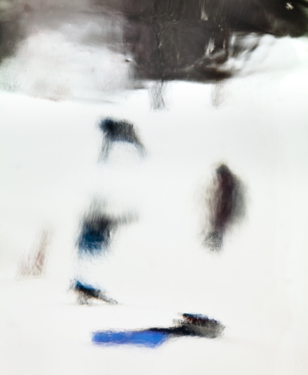    5 figures in the snow    2017, 29" X 24", Pigment Print       