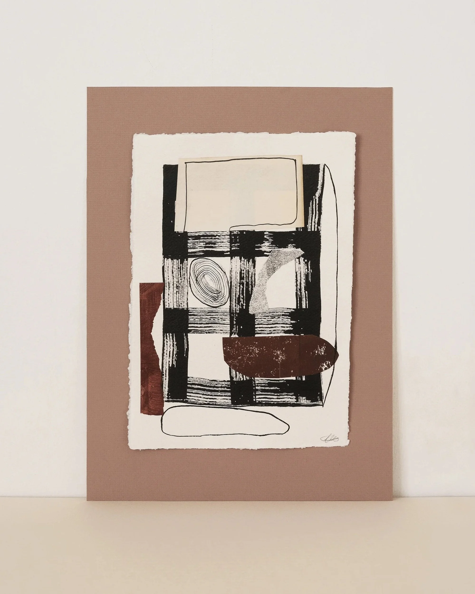 Abstract paper collage by House of Quinn named Castings No.06