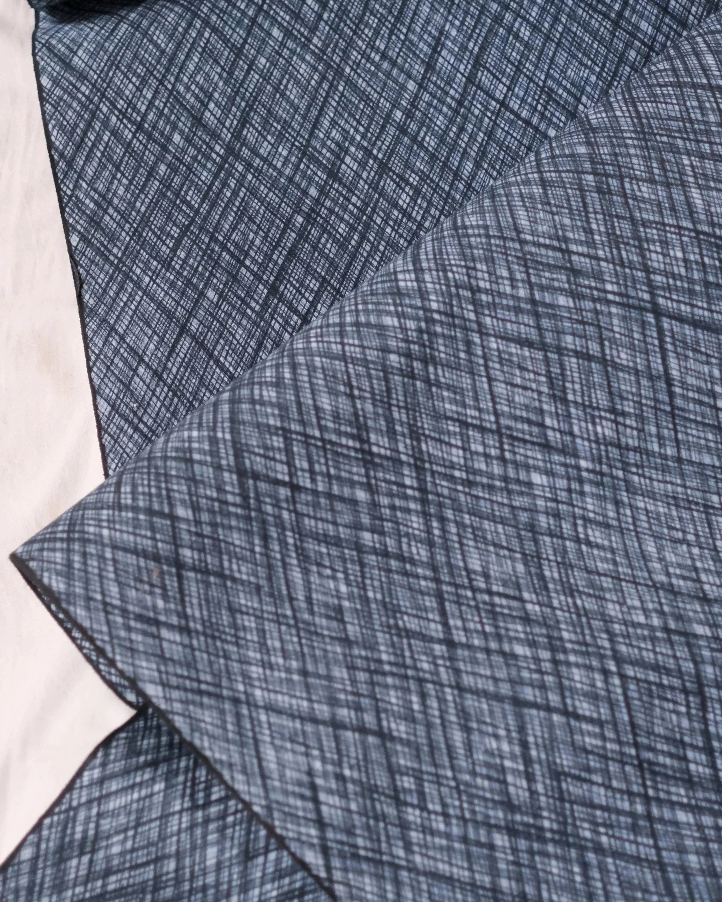 Japanese handwoven antique textiles blue