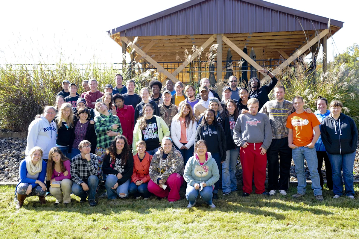 Hocking College students at Fall Retreat. 
