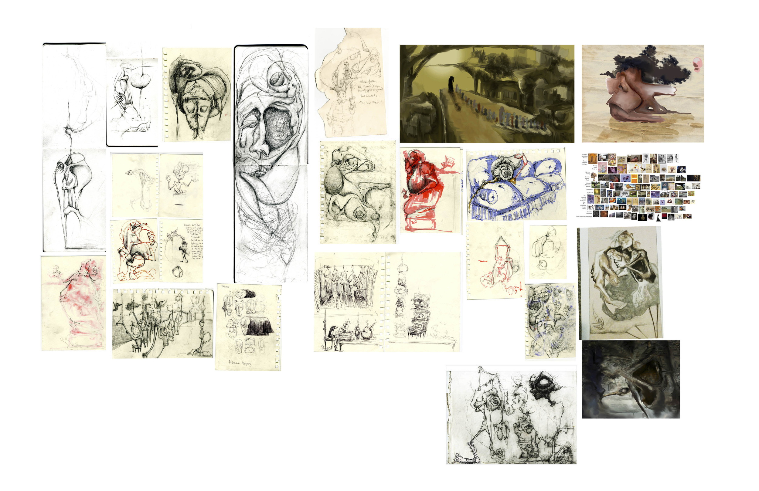 Living Rooms Concept sketches