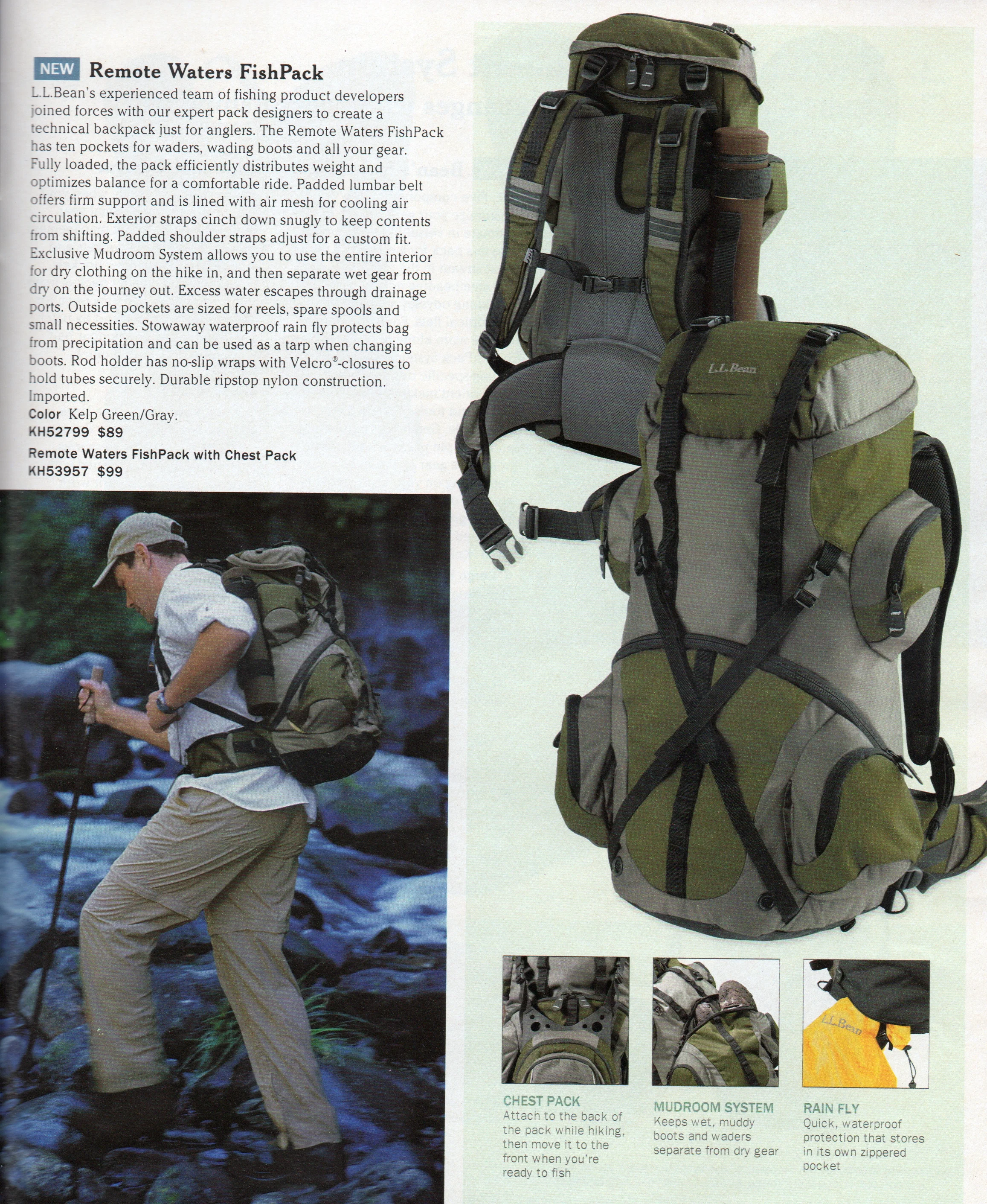 ll bean chest pack