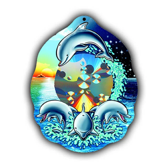 Rainbow Dolphin Sun Catcher Shop Here