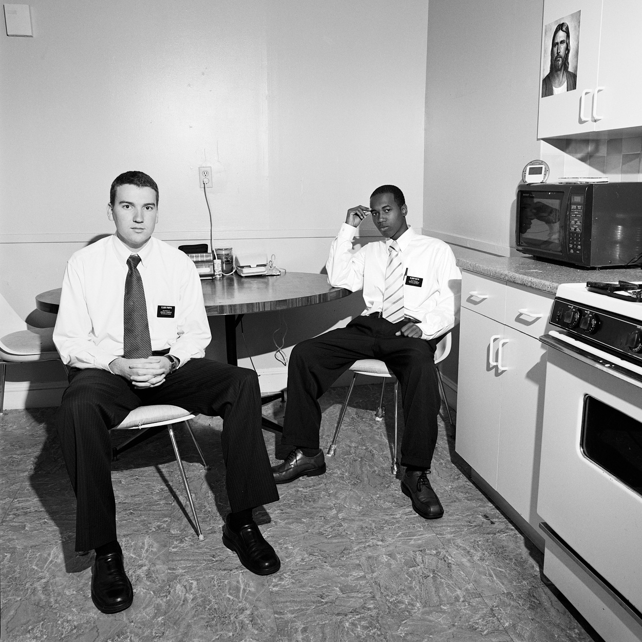 Posing in Their Kitchen