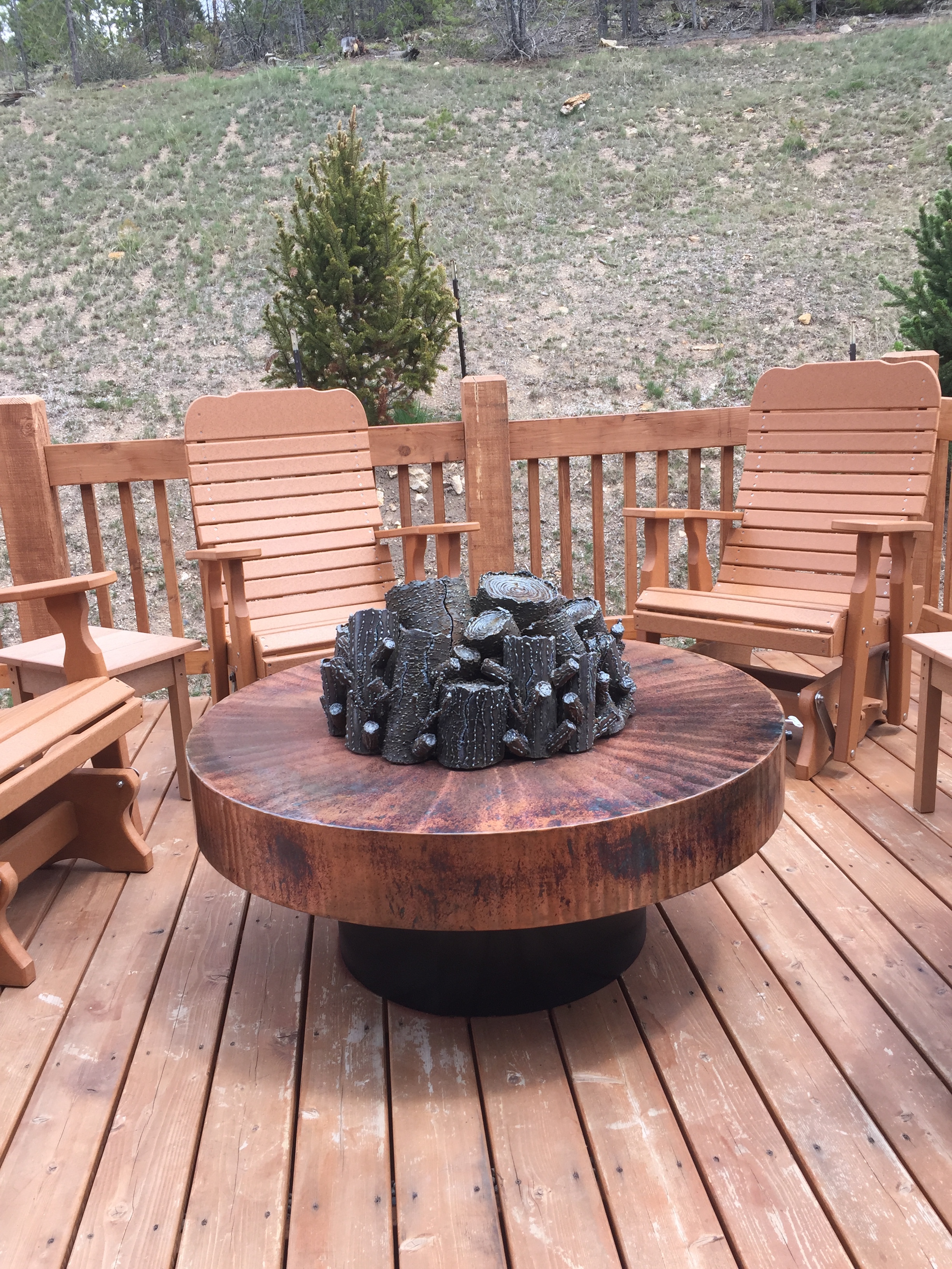 Custom Fire Pit Installed