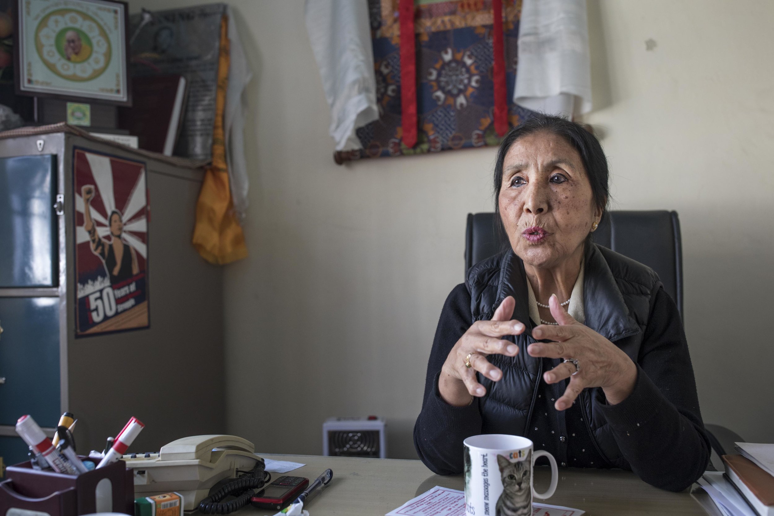 Dolma Yangchen, president of the Tibetan Women's Association