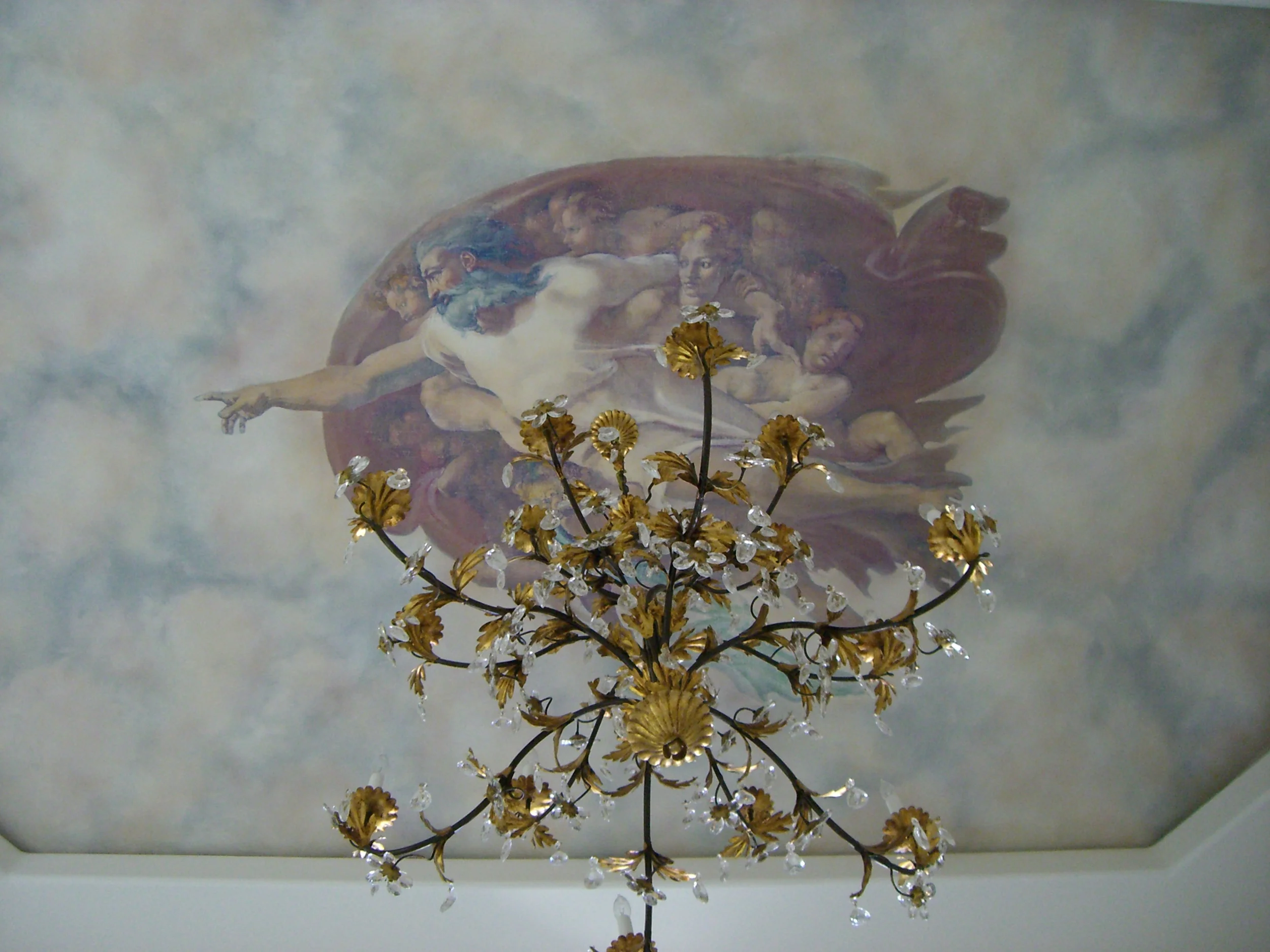 hand of god mural - cayman isle res.