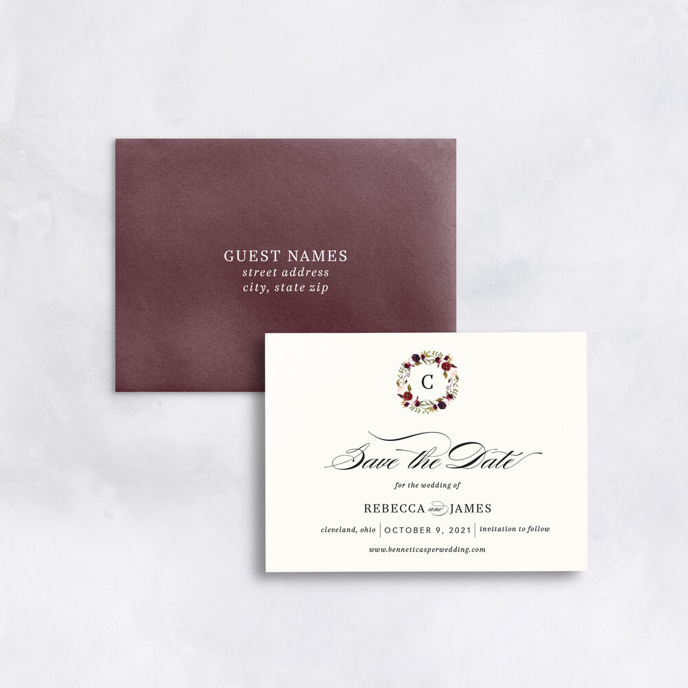 IMPRESS DESIGN STUDIO-Save the Dates to match the Rebecca Suite Wedding  Invitations