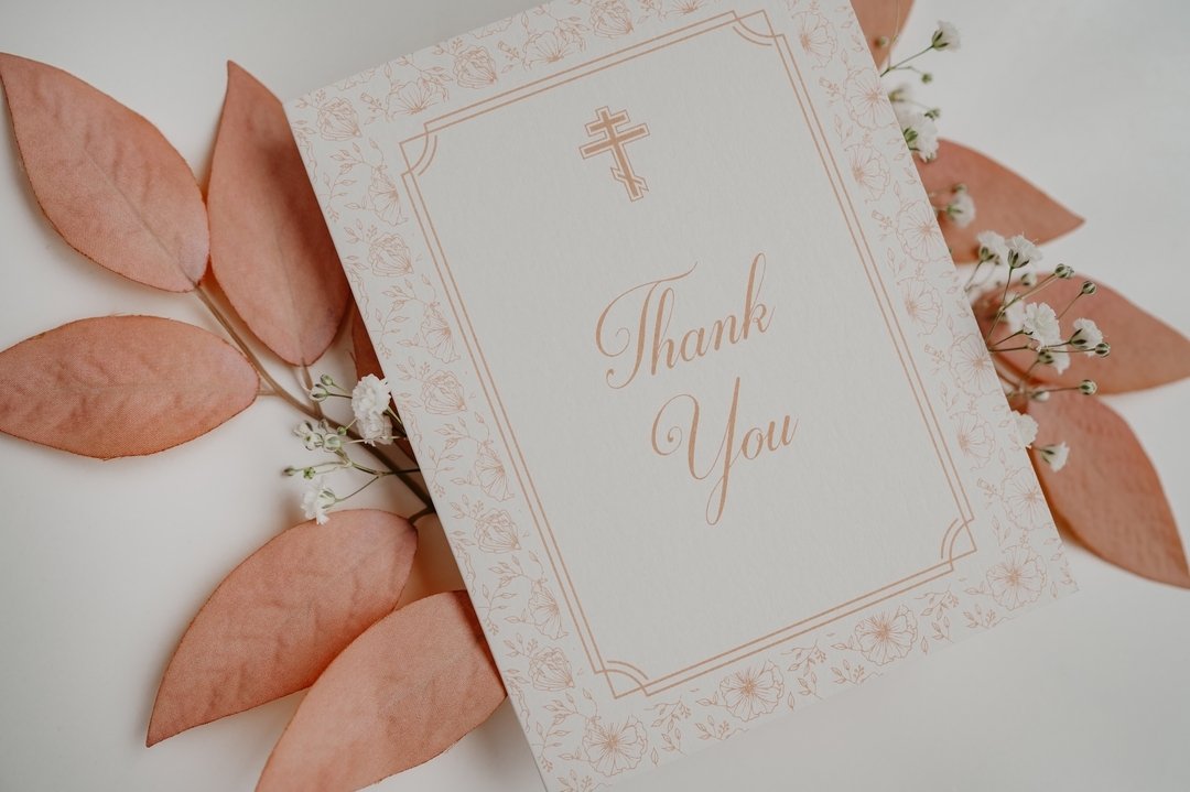 Thank you cards have been a hot item lately! Even when sending electronic invitations it seems like everyone is still mailing physical thank you cards, which I appreciate. Thank you cards are available for many themes on the website and are always av