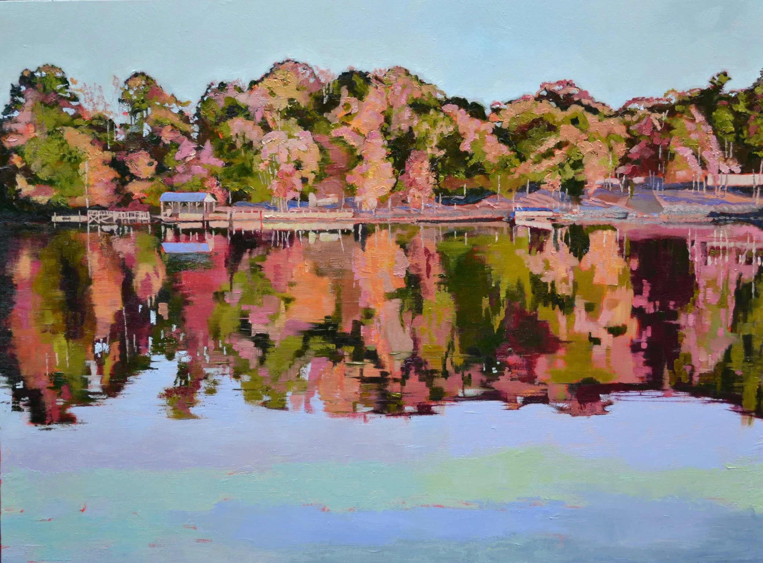 A close up of the painting - and a closer look at the colors!