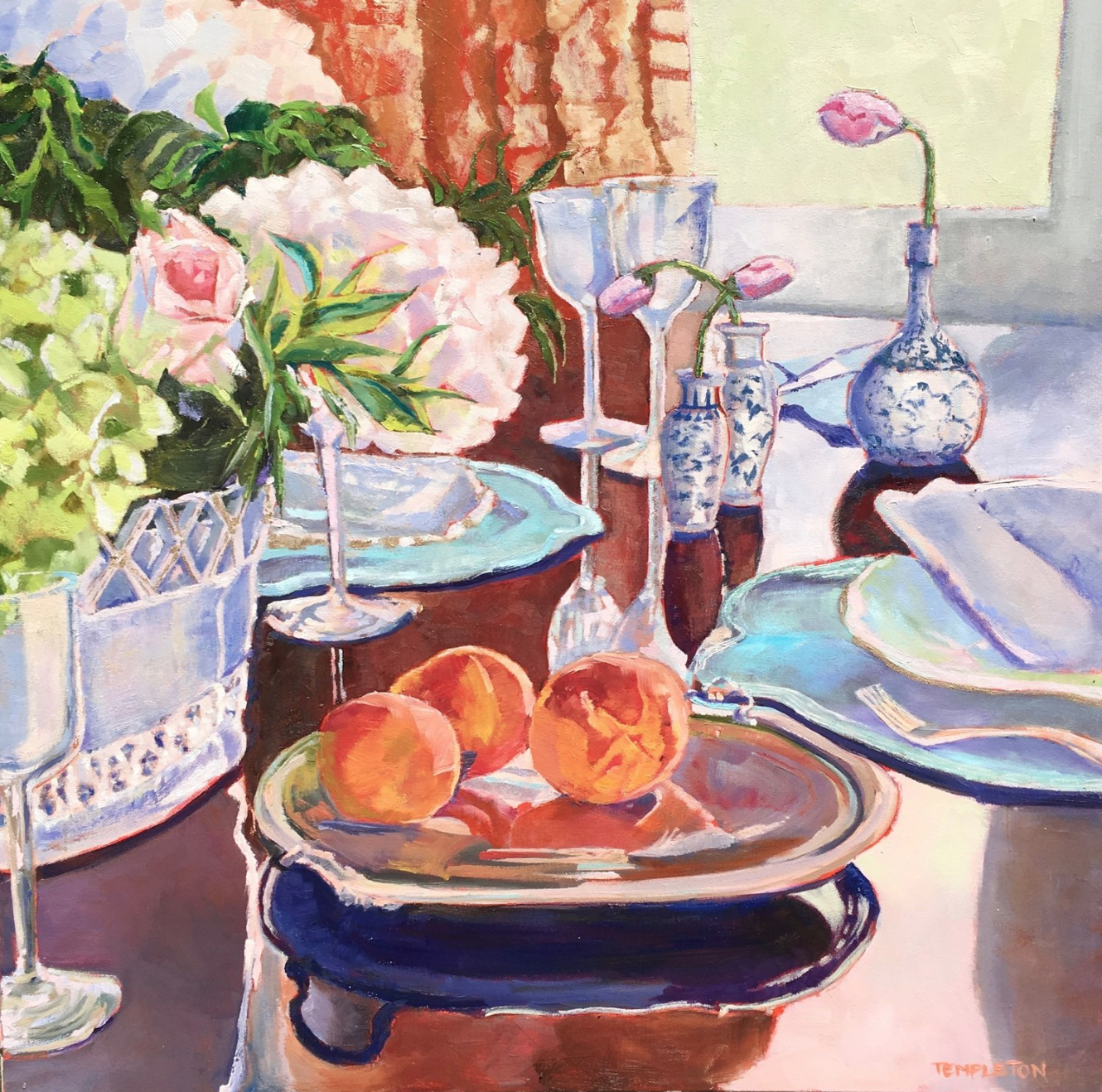 Peaches in the MorningOil on Canvas36" x 36"2019