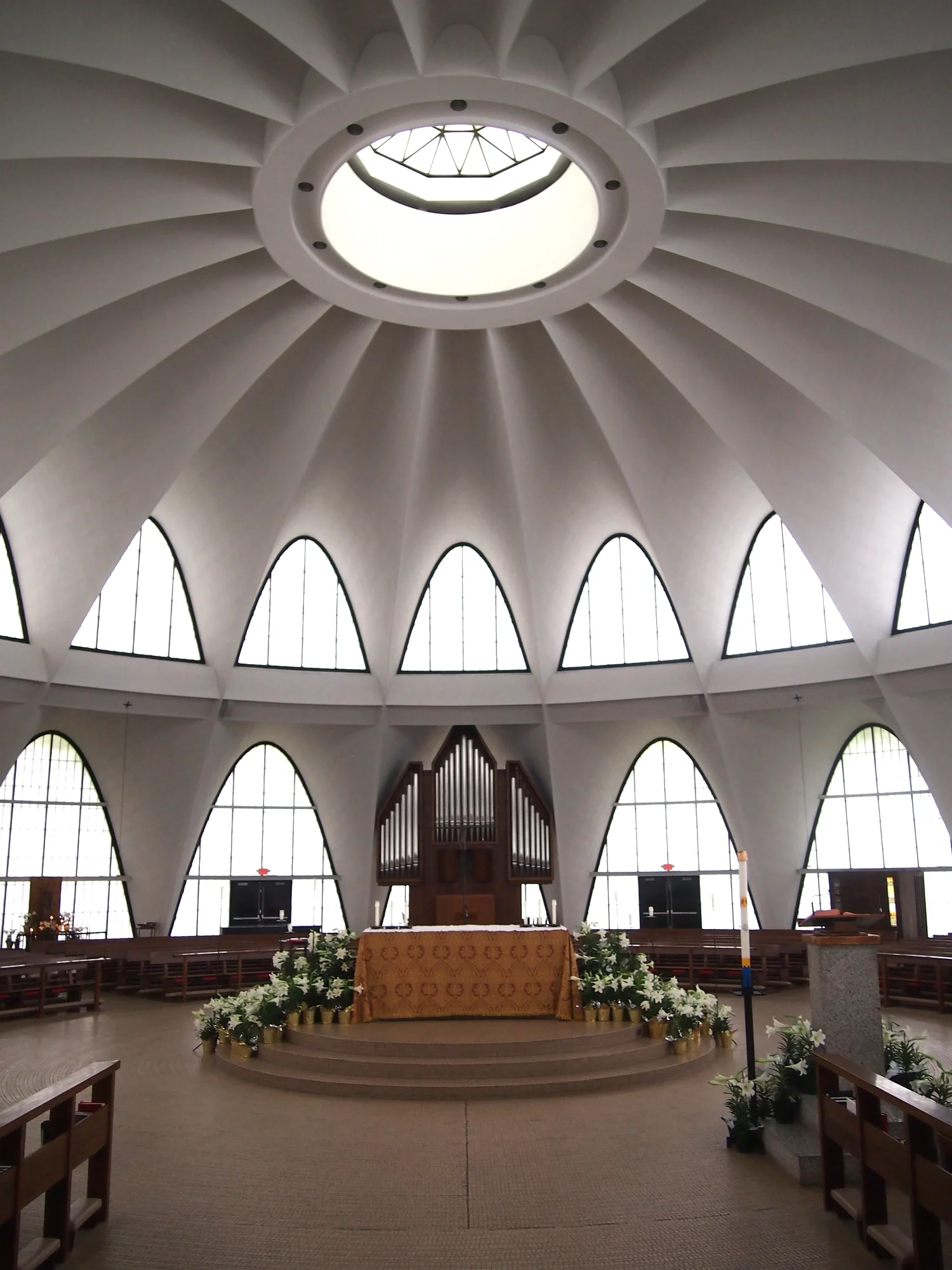Priory of St. Mary & St. Louis - Creve Coeur, MO - Gyo Obata with Pier Luigi Nervi