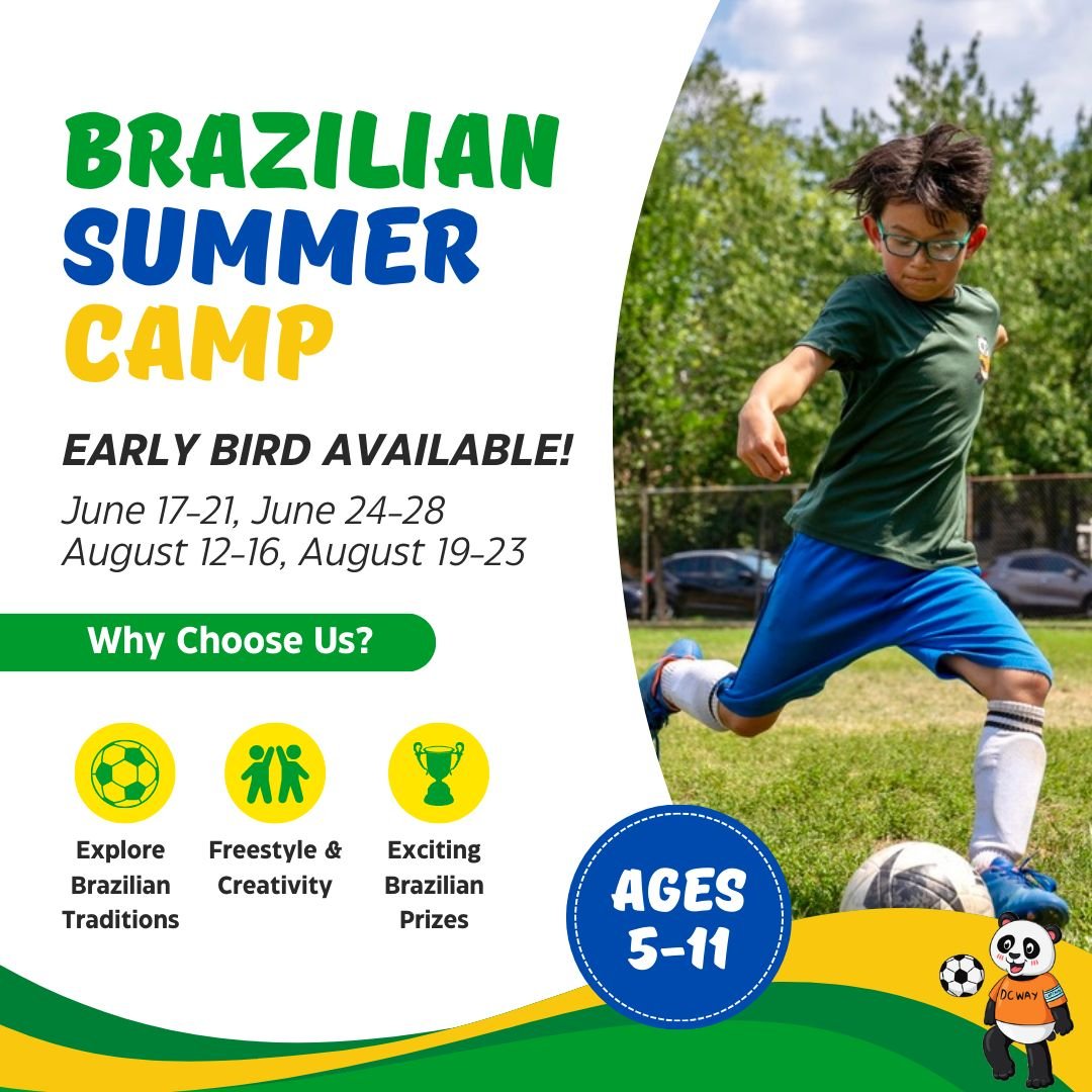 🌟 Calling all young soccer enthusiasts in Maryland! ⚽️ Have you ever dreamed of learning the secrets of Brazilian soccer magic? 🇧🇷✨ Our Brazilian Way Summer Camp is ready to ignite your passion for the beautiful game! 

Registration is OPEN! Secur