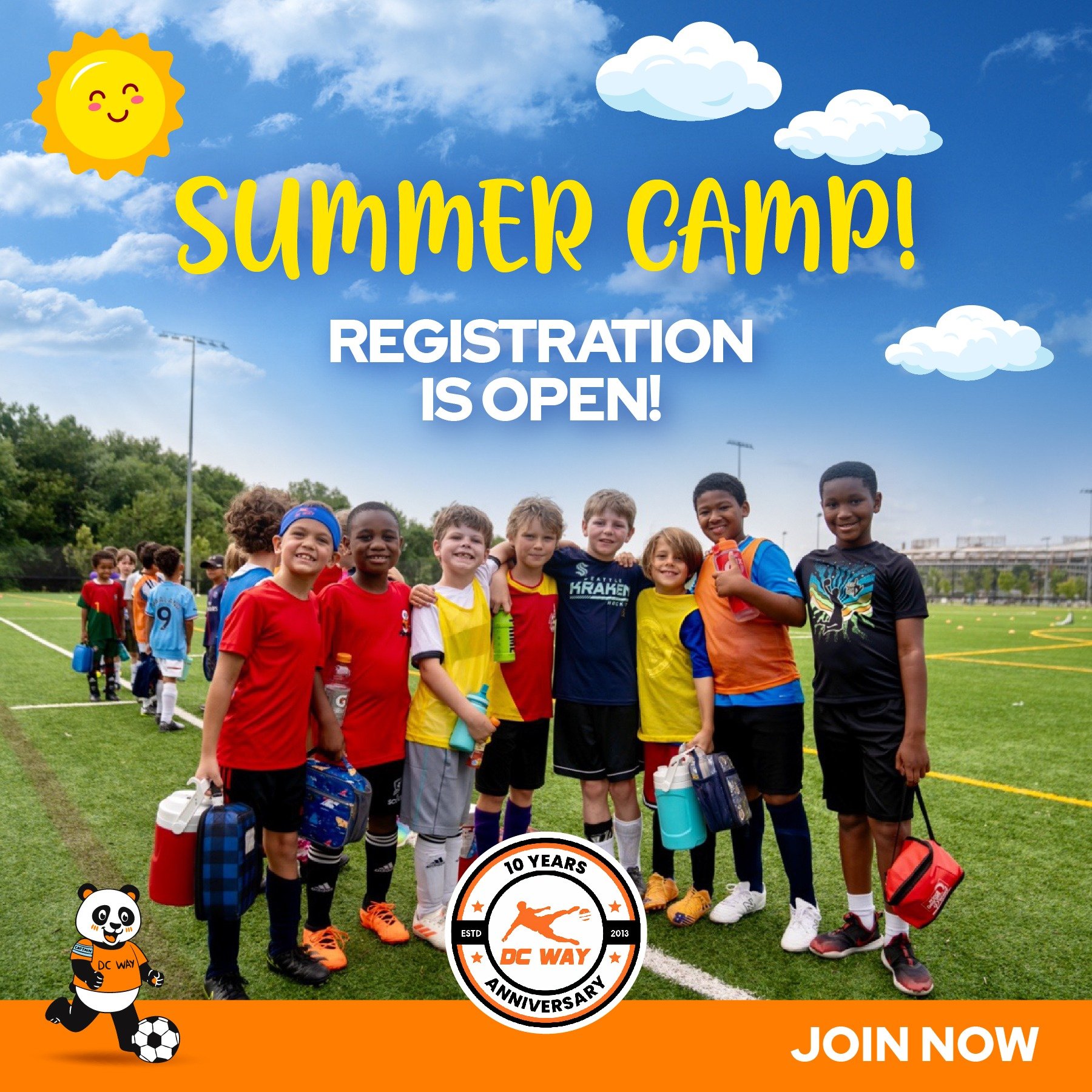 Happy Monday! Are you ready to kick off an unforgettable summer for your little soccer star? ⚽️✨Only a month left until our Summer Camp begins!☀️
 
🎉 This year is extra special as we mark our club's 10-year anniversary, and we've planned an unforget