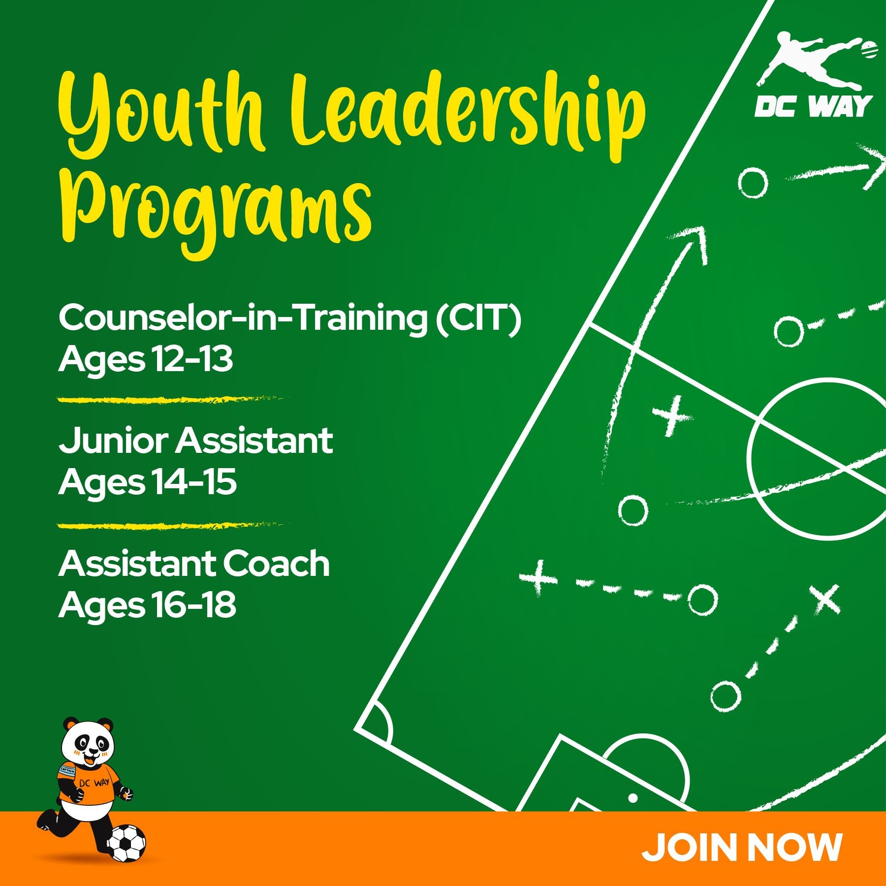 🌟 Ready to unlock your potential and shape the future of soccer leadership? 🚀 Discover DC Way's Youth Leadership Programs &ndash; an extraordinary opportunity for teens in the DMV area to gain work experience, earn volunteer hours for school, and d