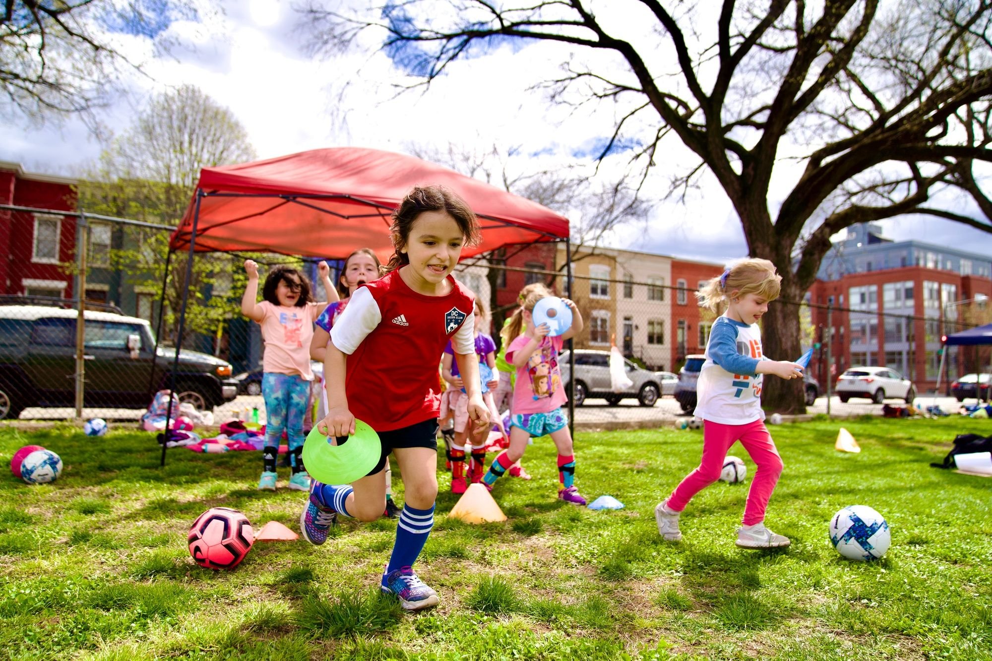 kids playing soccer