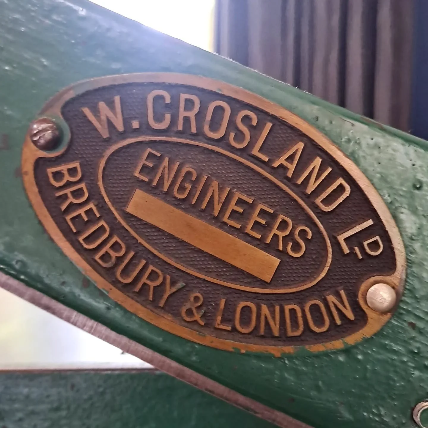 Badges of the bindery- taking a minute to appreciate my equipment, the people who made each piece, and the binders that created with these things before me.

1) Board Shear
2) Guillotine (manual)
3) Lumbecking Frame
4) Guillotine (electric)
5) Press
