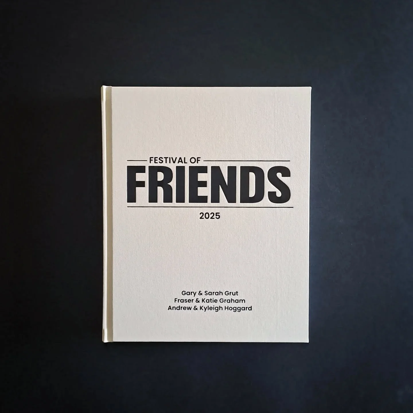 "Festival of Friends" commissioned by Andrew- an amazing wriitng project between 3 couples, well deserving of a beautiful binding. Thank you for letting me make for you!

- - - - - - - - - - - - - 

- Perfect Bound Books (aka glue bound, fa