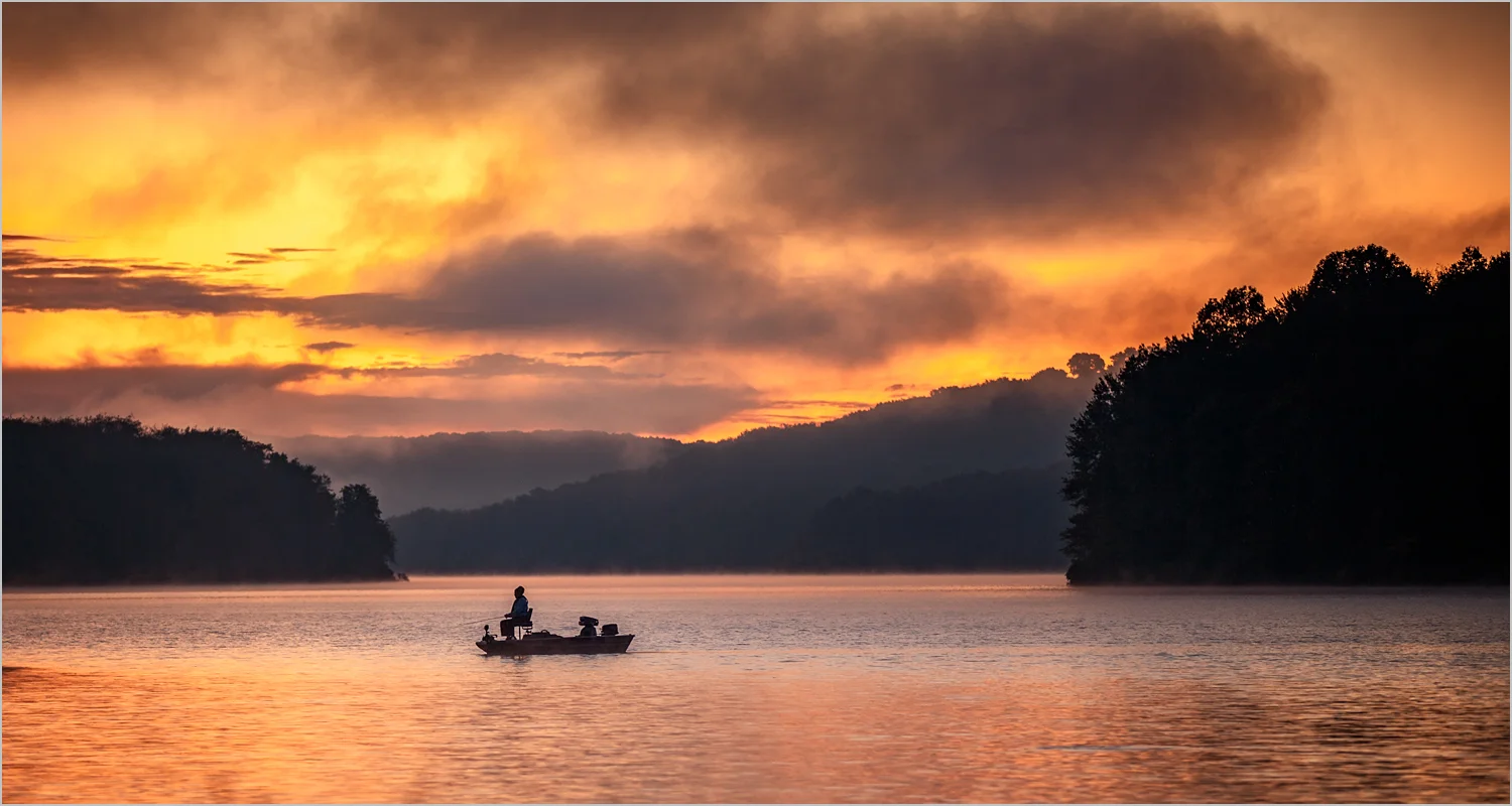 Fishing At Sunrise