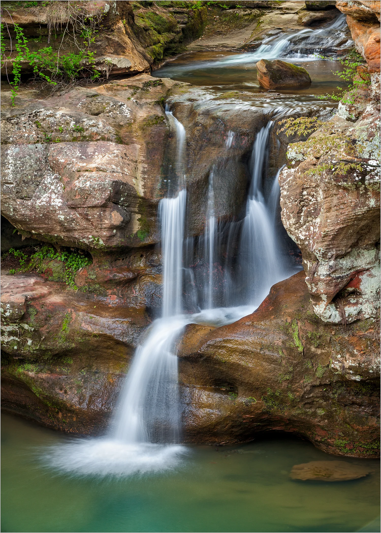 Upper Falls At Old Man's Cave