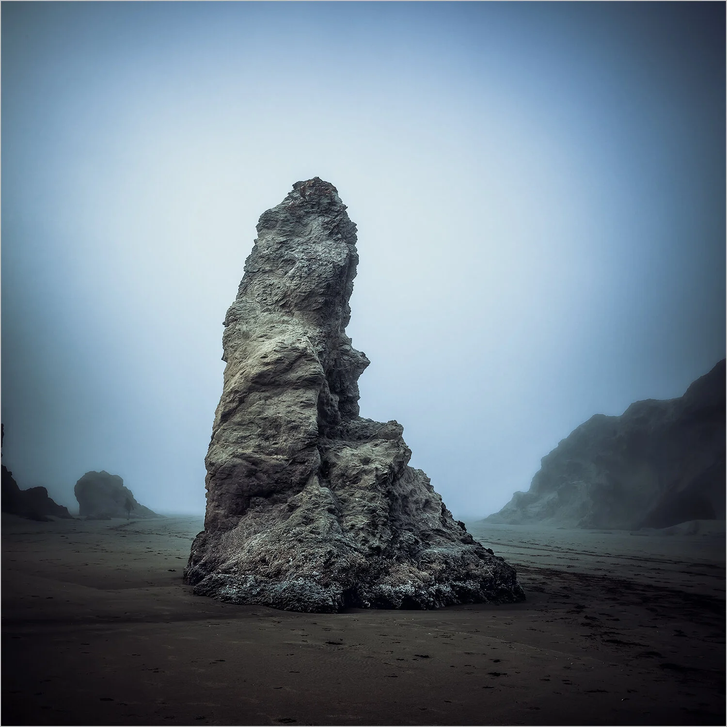 Sea Stack In Fog     © Howard Grill