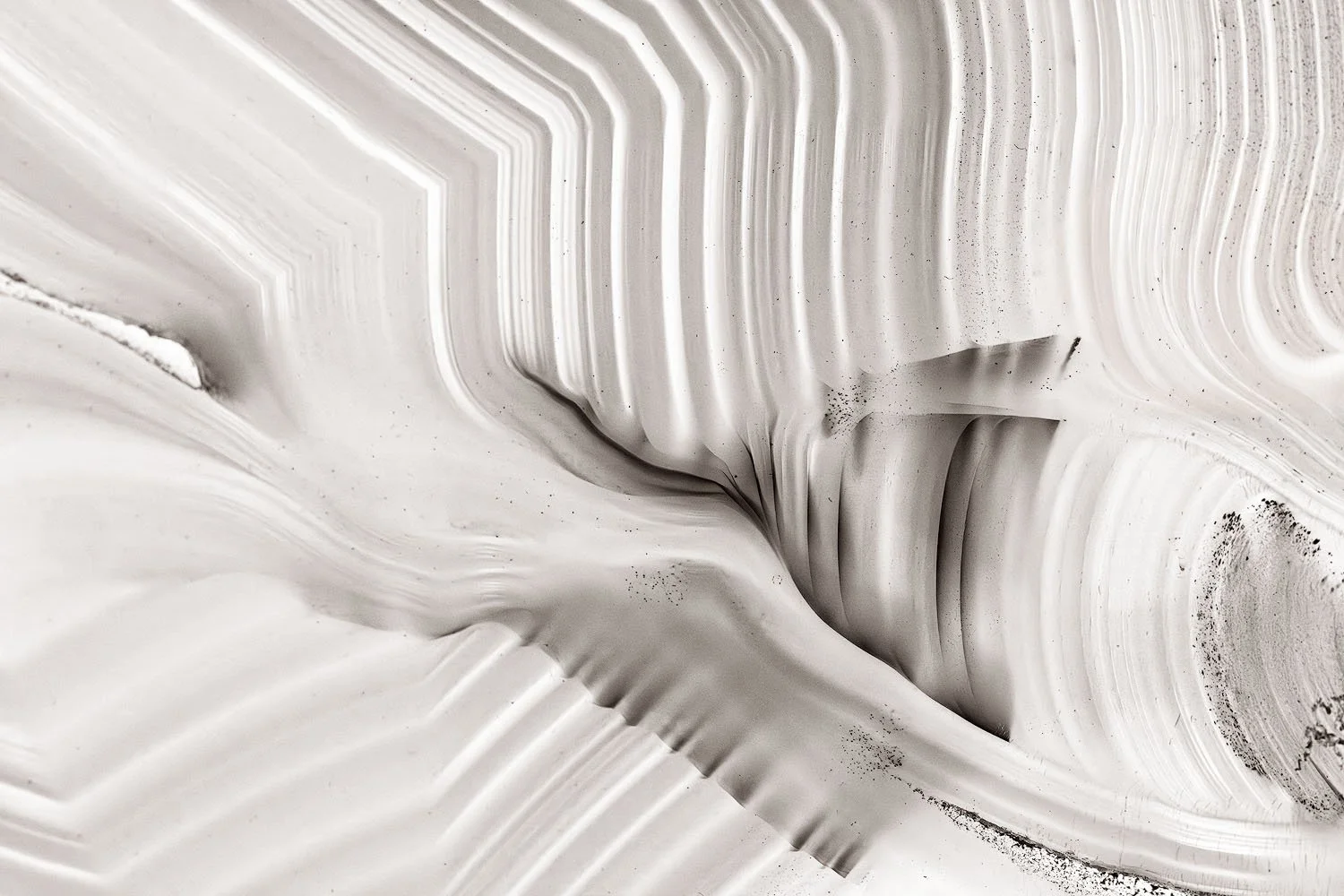 A close up of a rock that looks like a tunnel.