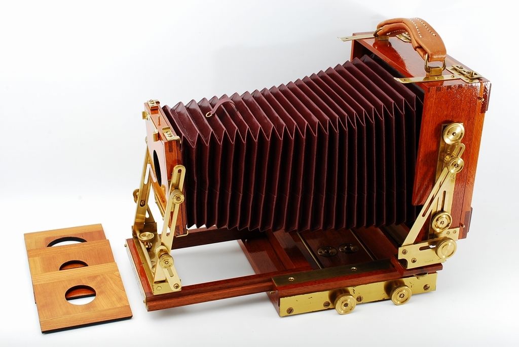Wisner 4x5 Technical Field Camera (serial # 1210), made by Wisner Classic Mfg. Co., Inc., Marion, Massachusetts, USA.