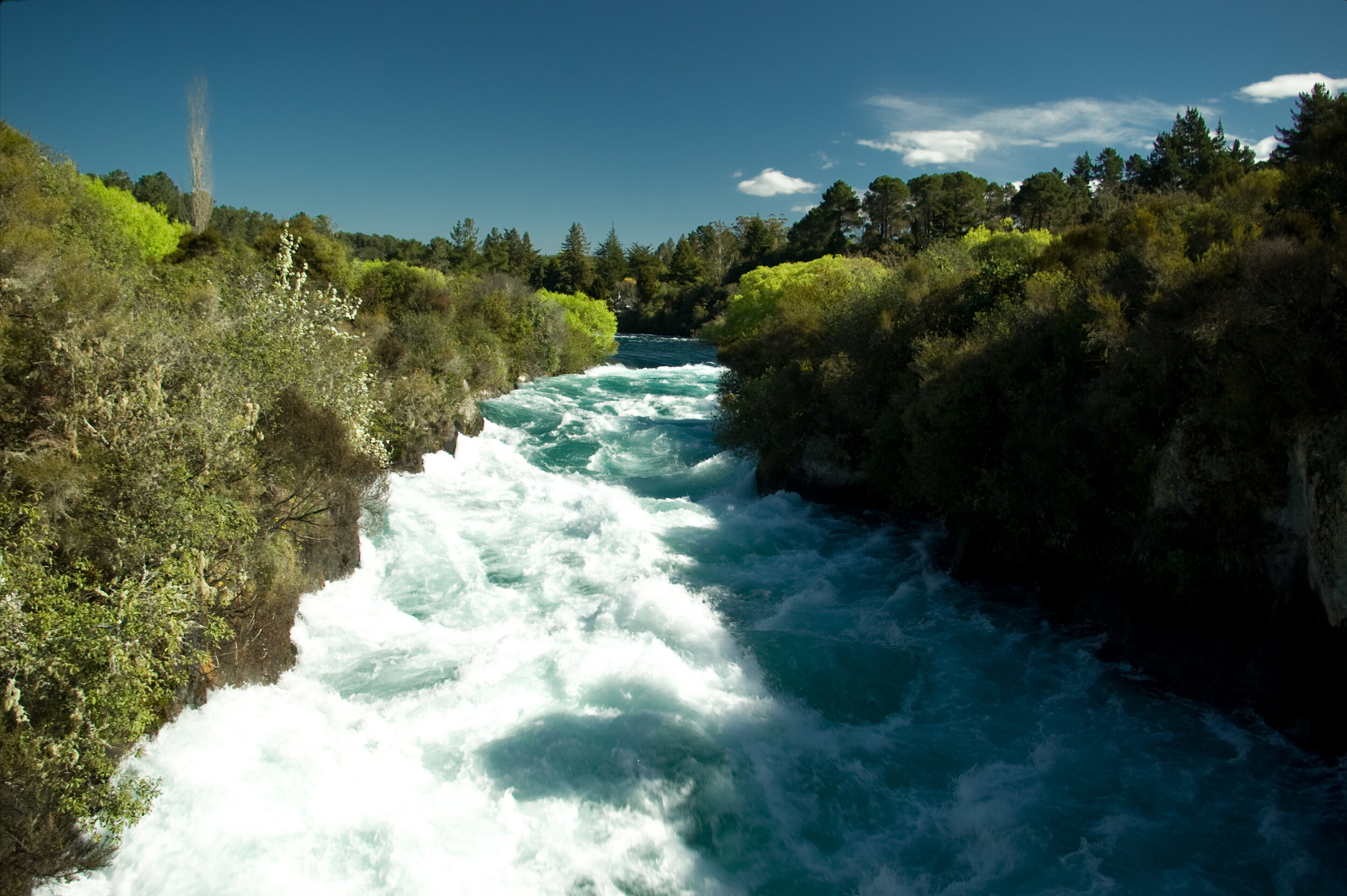Waikato River Below Huka Falls