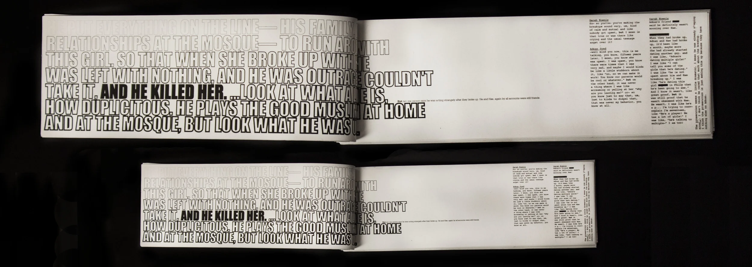 I printed the book at two different scales.