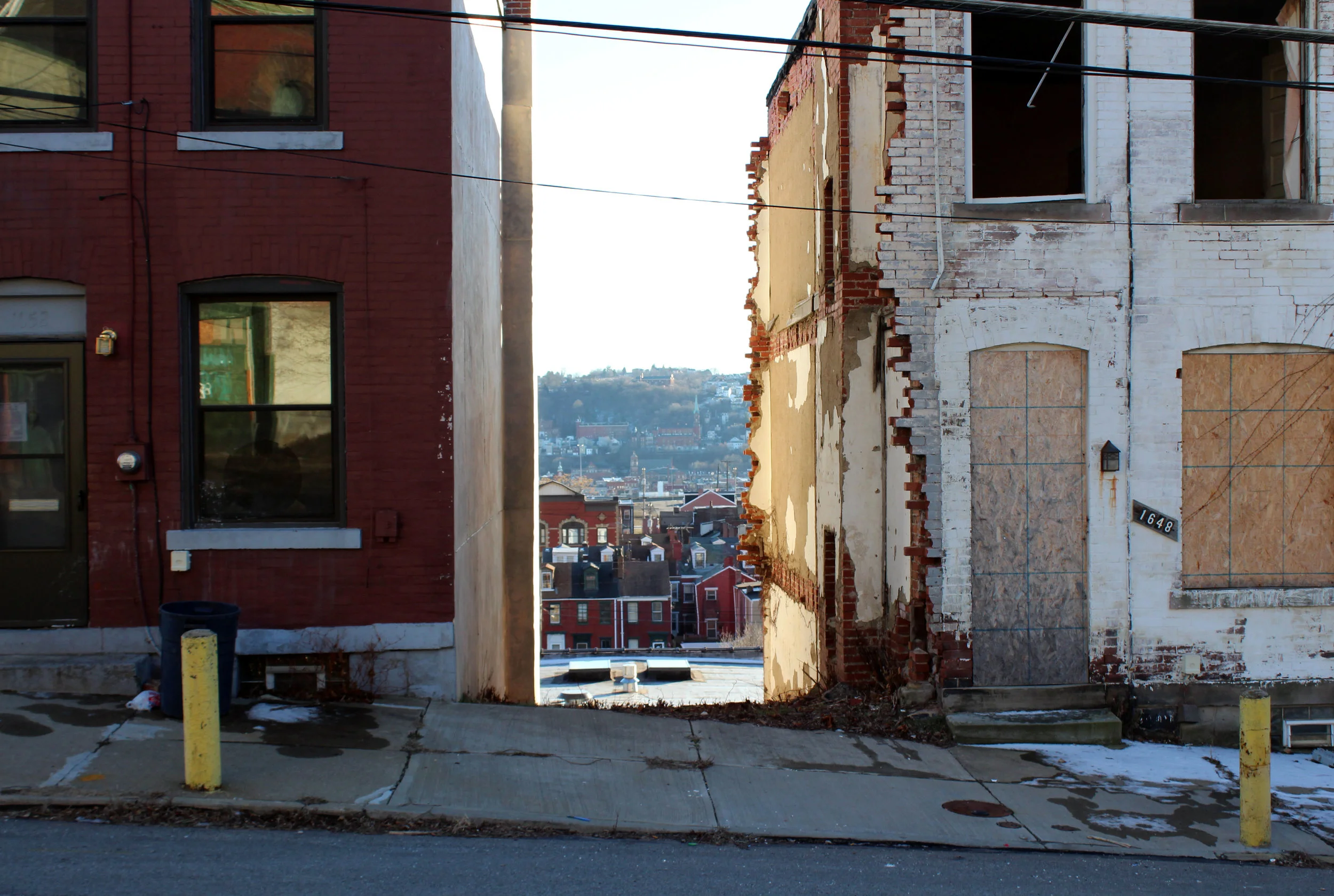 During my visit to the Hill District I discovered there were often buildings missing. This defining characteristic inspired my overall theme of gaps.