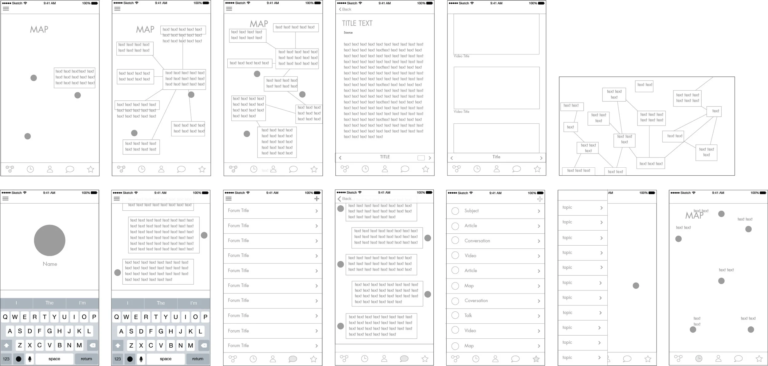 Wireframes
