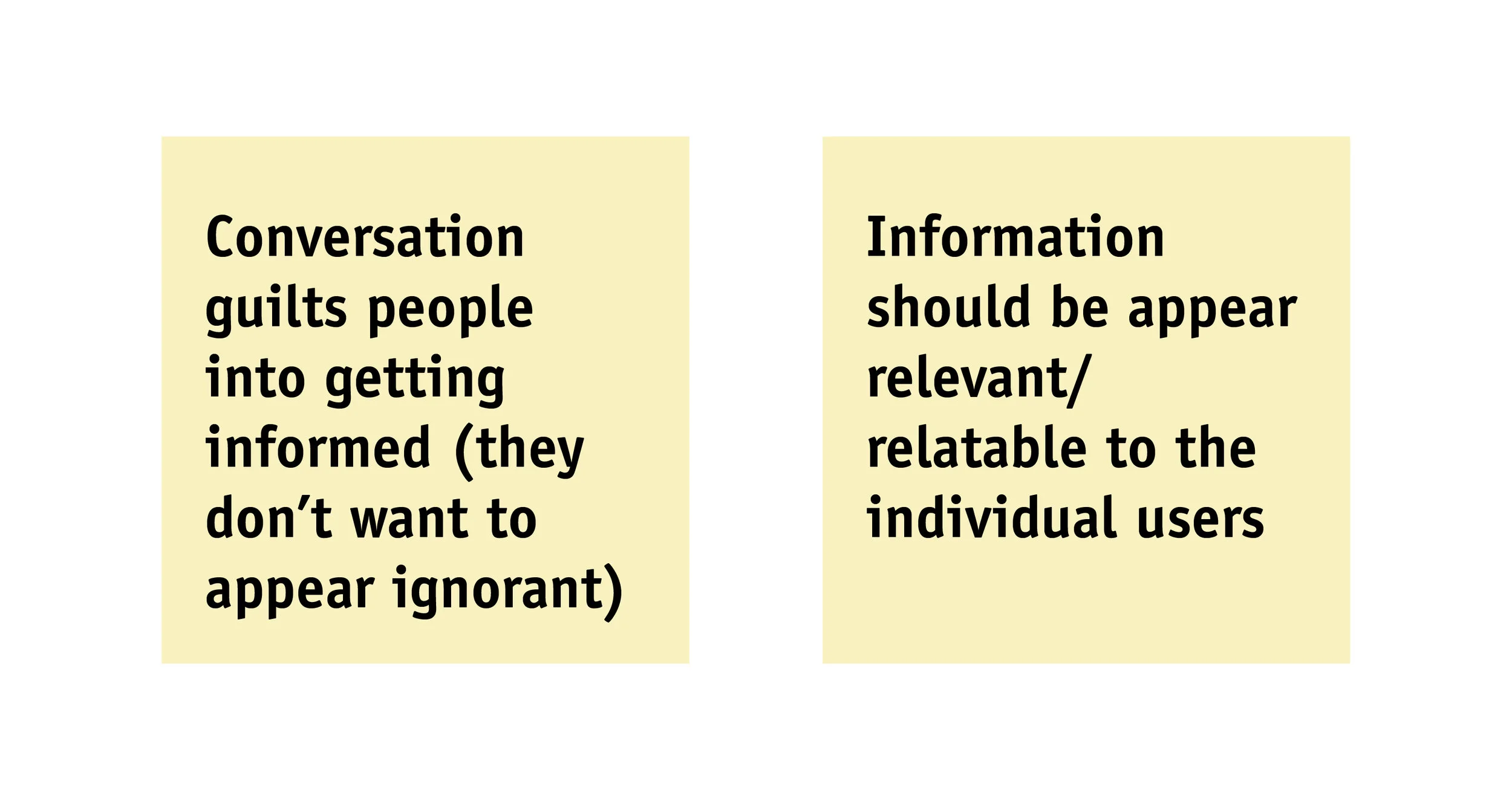 Insights from survey
