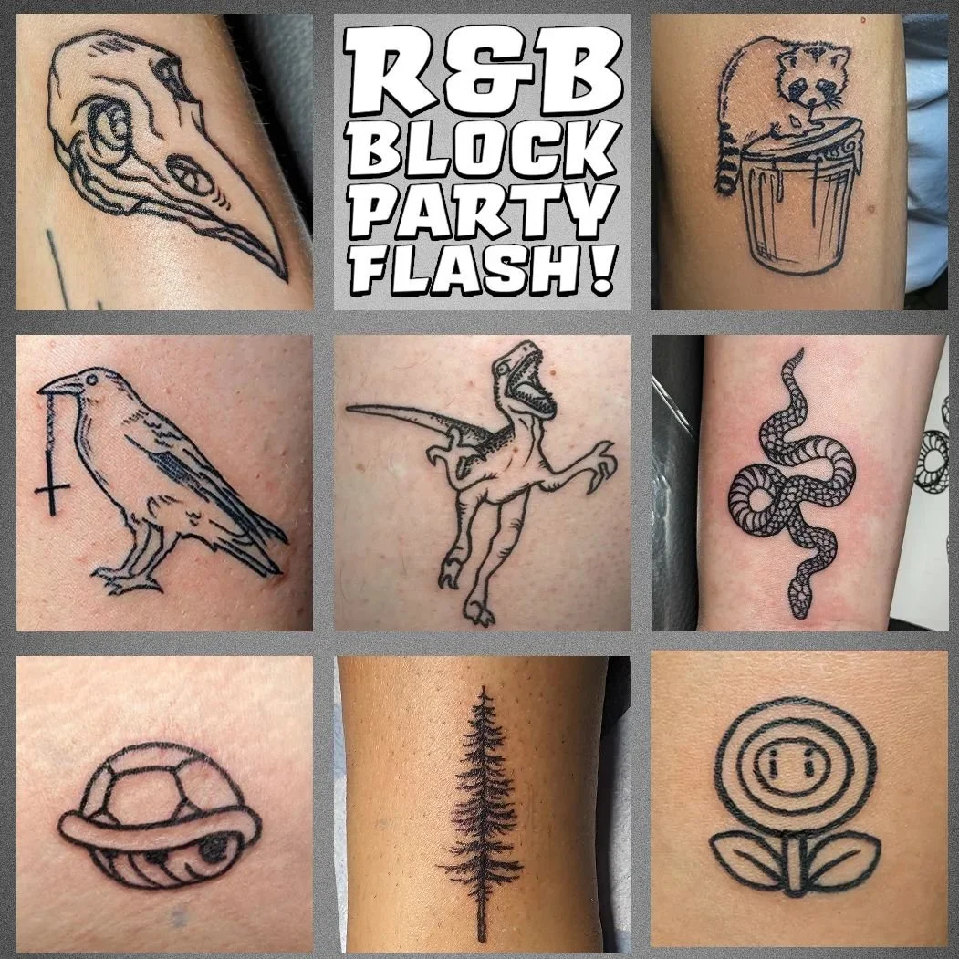 Thank you @rbbrewing for having me at your amazing Block Party, and thank you everyone who came by for a tattoo and those of you who've reached out since!

See you next time!

#blockparty #flash #flashtattoo #tattoo #tattoos #tattooart #tattooartist 
