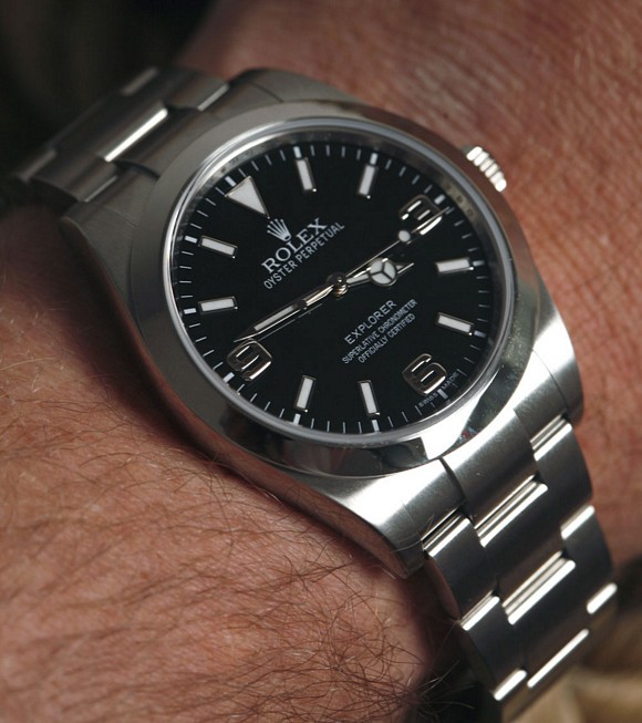 Rolex's statement on what a straightforward, functional time piece should look like. 