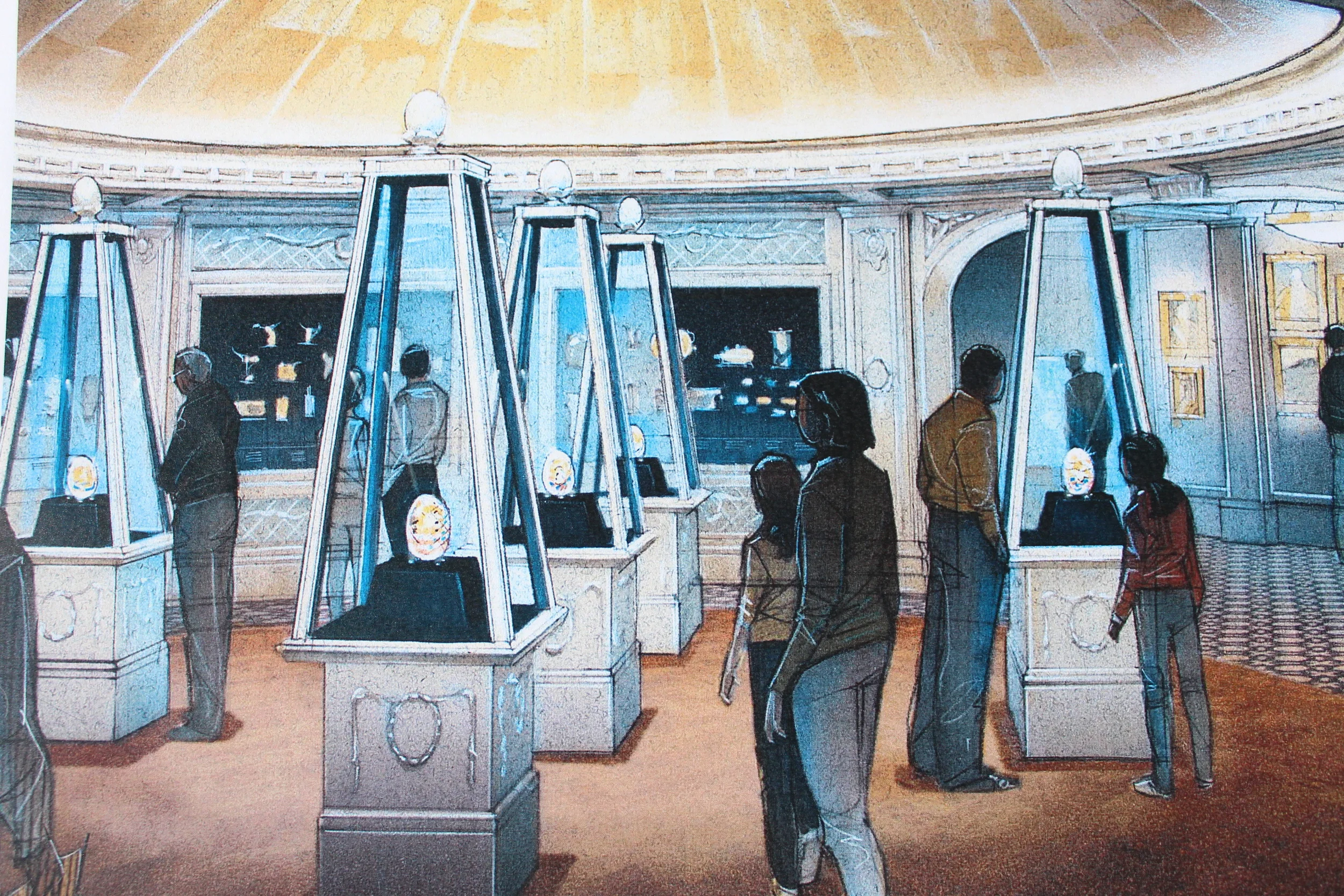  Faberge Permanent Gallery Concept, Virginia Museum of Fine Arts, VMFA, Richmond VA,  with Riggs Ward &amp; Glave &amp; Holmes Architecture, 2012-2014.  