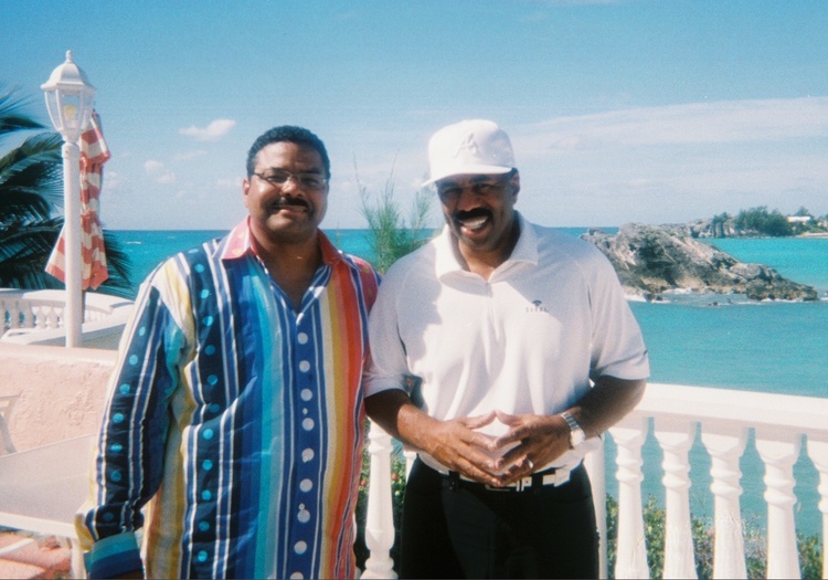 Chef Juan Montier and  Steve Harvey