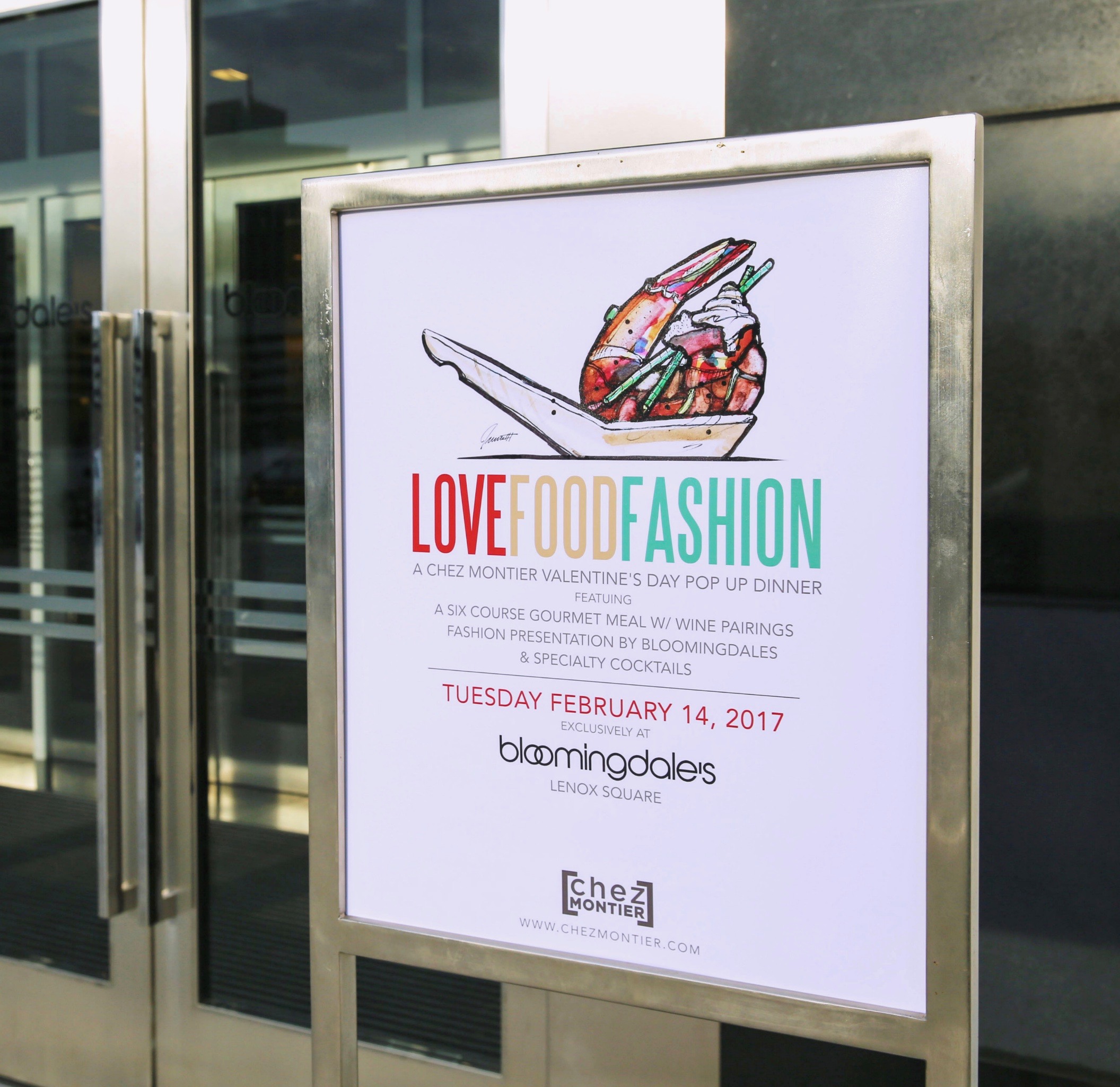 LOVEFOODFASHION Signage at Bloomingdale's
